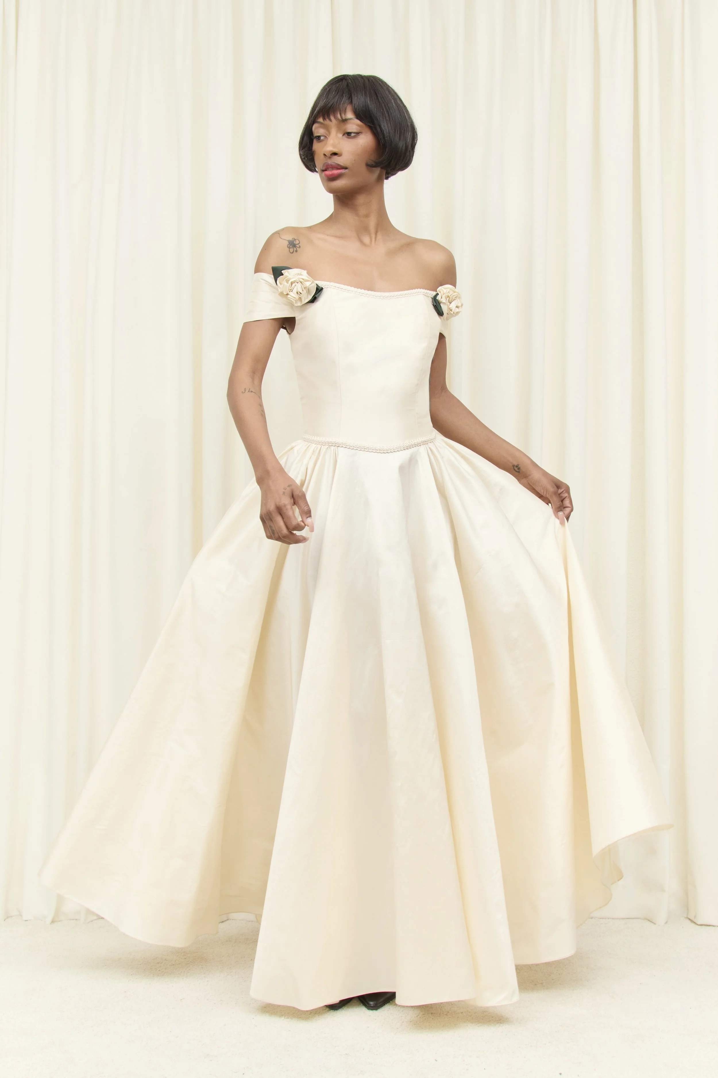 Dorris Puff Sleeve Gown — Tanner Fletcher